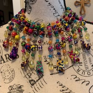 Handmade necklace and earrings